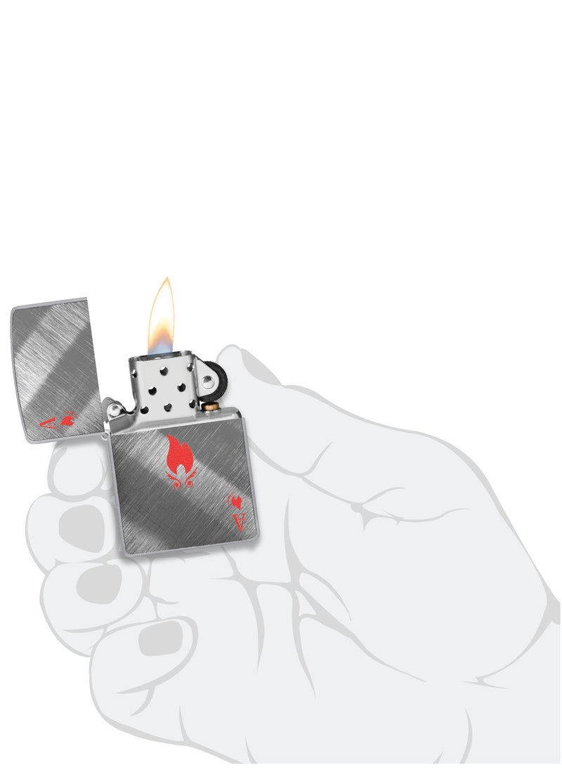 Zippo - 48451 28182 Ace Design Diagonal Weave Windproof Lighter - Image 1