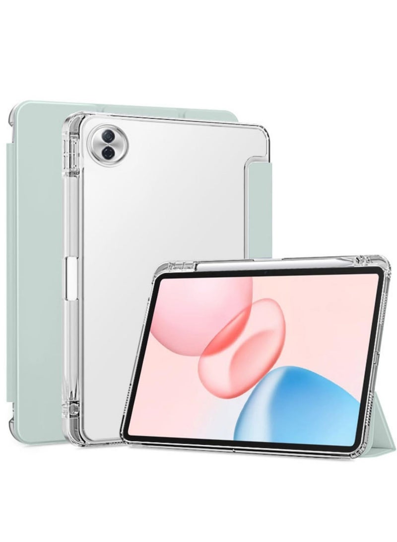 general Magnetic Stand Case Compatible with Honor Pad 10 12.1inch 2025 with Pencil Slot, [Auto Wake/Sleep] Lightweight TPU Shockproof Transparent Back Shell - Image 1