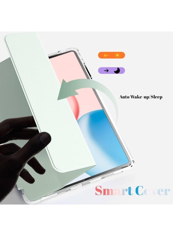 general Magnetic Stand Case Compatible with Honor Pad 10 12.1inch 2025 with Pencil Slot, [Auto Wake/Sleep] Lightweight TPU Shockproof Transparent Back Shell - Image 2