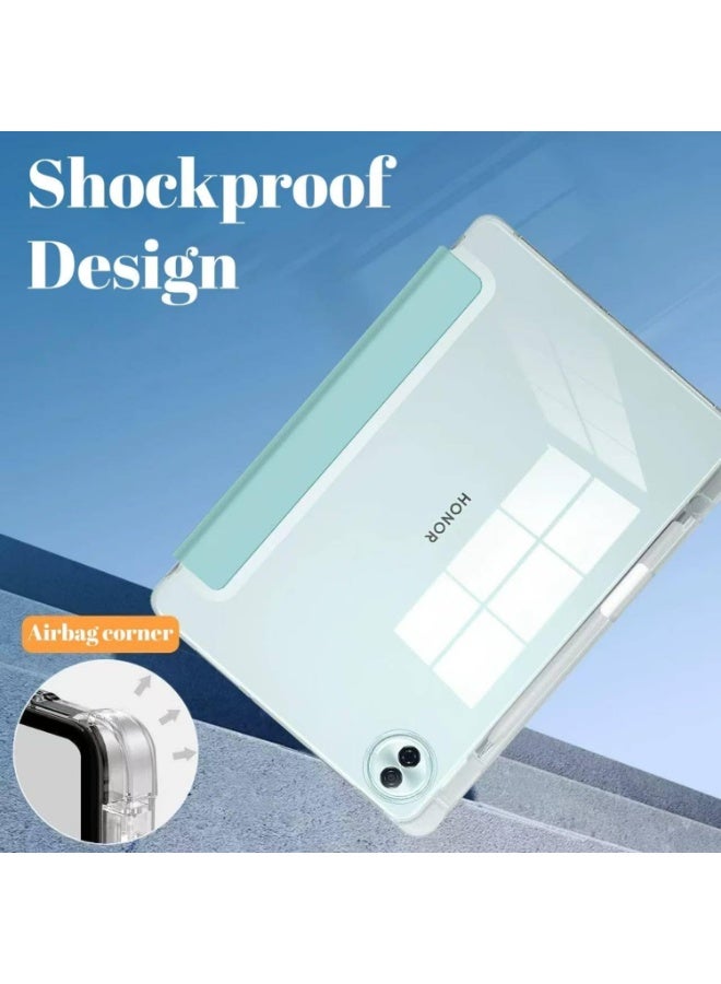 general Magnetic Stand Case Compatible with Honor Pad 10 12.1inch 2025 with Pencil Slot, [Auto Wake/Sleep] Lightweight TPU Shockproof Transparent Back Shell - Image 4