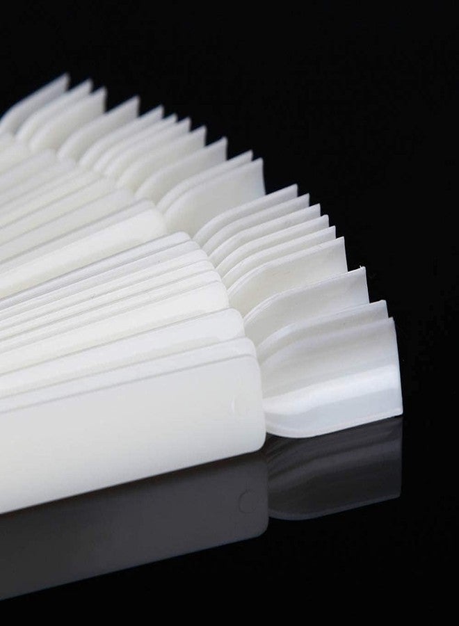 روبي فيس لوحة عرض أطراف طلاء الأظافر على شكل مروحة من روبيفيس، أداة لعرض عصي التدريب مع حامل حلقي معدني ملولب (طبيعي، مجموعة من 50 قطعة) (طبيعي، 50 قطعة) - Image 2