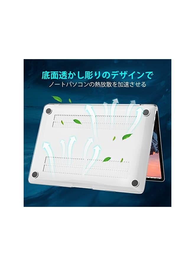 PROMASS Compatible with MacBook Air 13 inch Case 2022 2021 2020 2019 2018 Release A2337 M1 A2179 A1932 Retina Display with Touch ID, Plastic Hard Shell Case Cover & Screen Polishing Cloth, Crystal Clear - Image 4