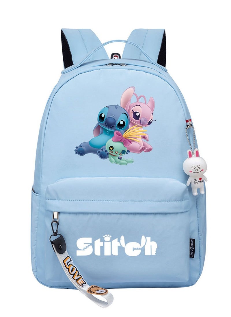 STITCH Cartoon Youth Large Capacity Backpack For Men and Women 