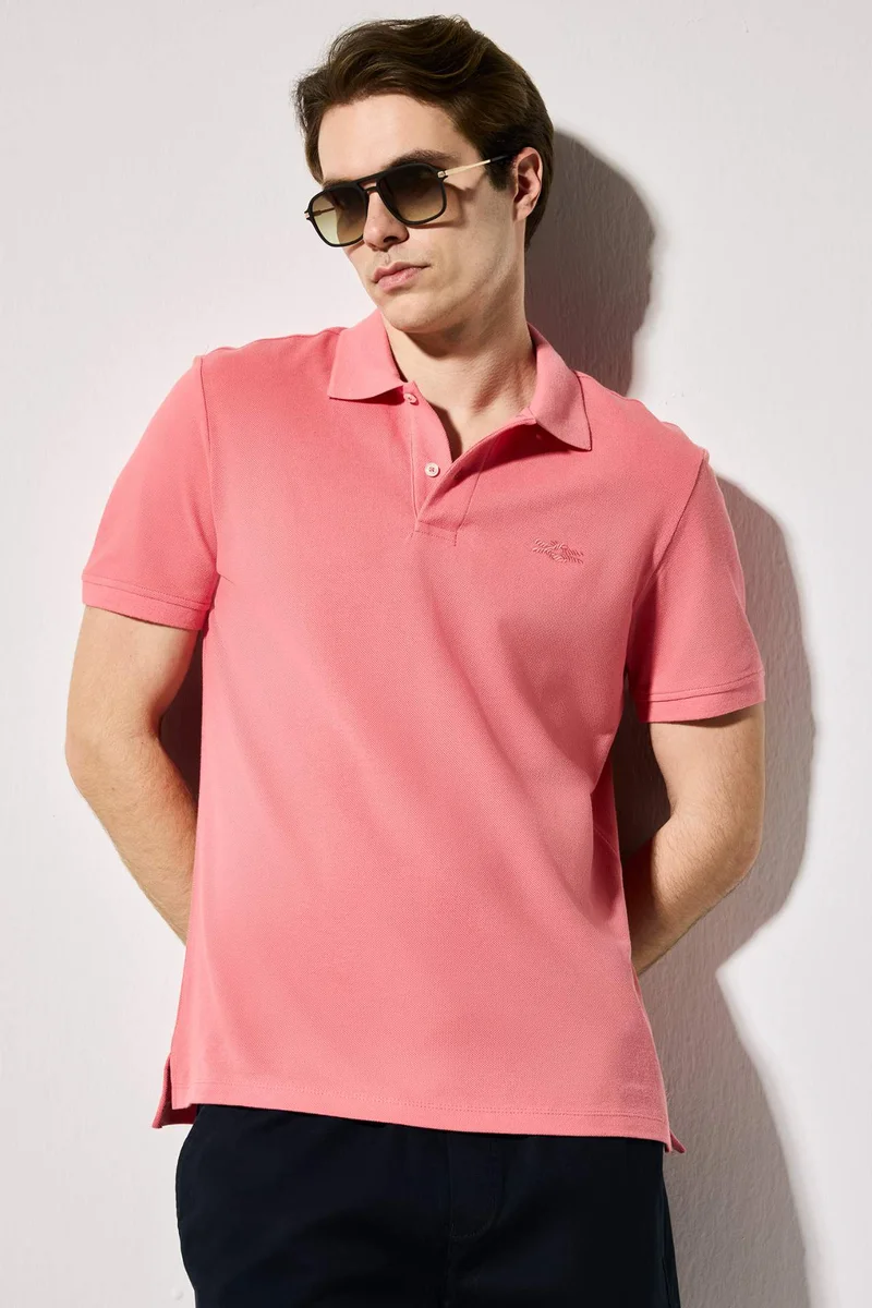 DeFacto Regular Fit Polo Collar Pique Short Sleeve Polo T-Shirt