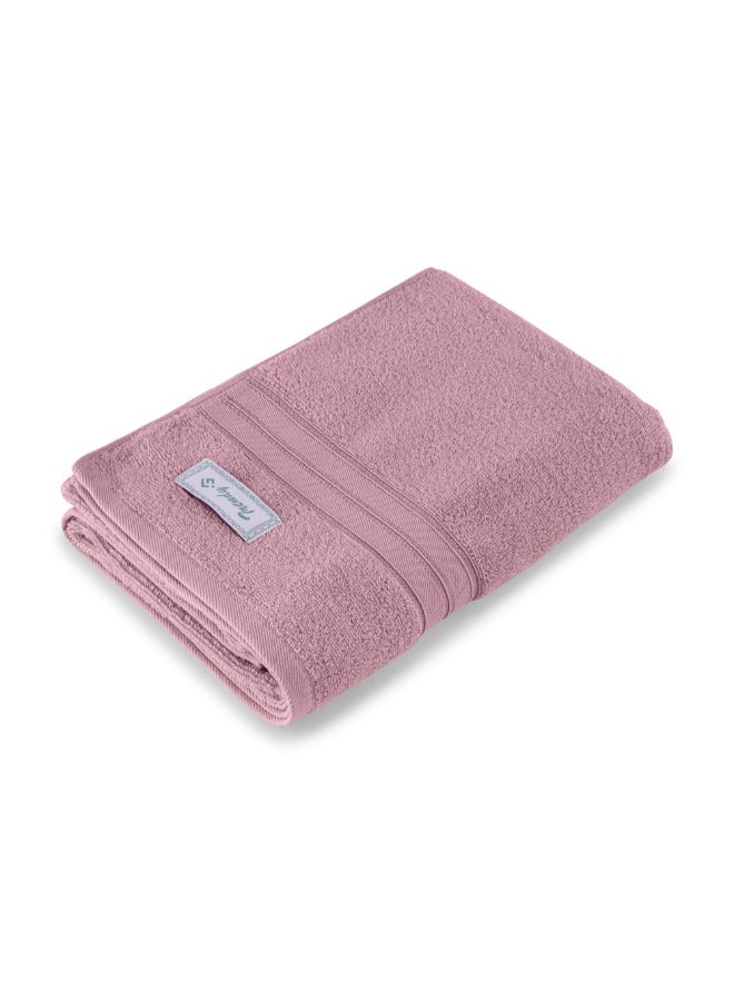 BYFT Home Trendy (Lavender) Premium Cotton Bath Towel (70 X 140 Cm-Set Of 1) Highly Absorbent, High Quality Bath Linen With Striped Dobby 550 Gsm - Image 3