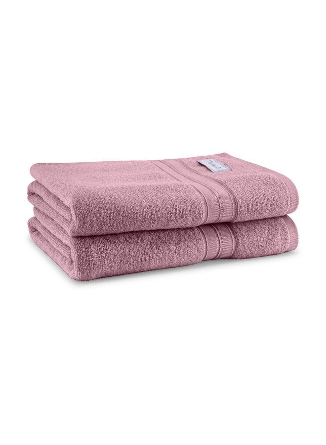 BYFT Home Trendy (Lavender) Premium Cotton Bath Towel (70 X 140 Cm-Set Of 1) Highly Absorbent, High Quality Bath Linen With Striped Dobby 550 Gsm - Image 4