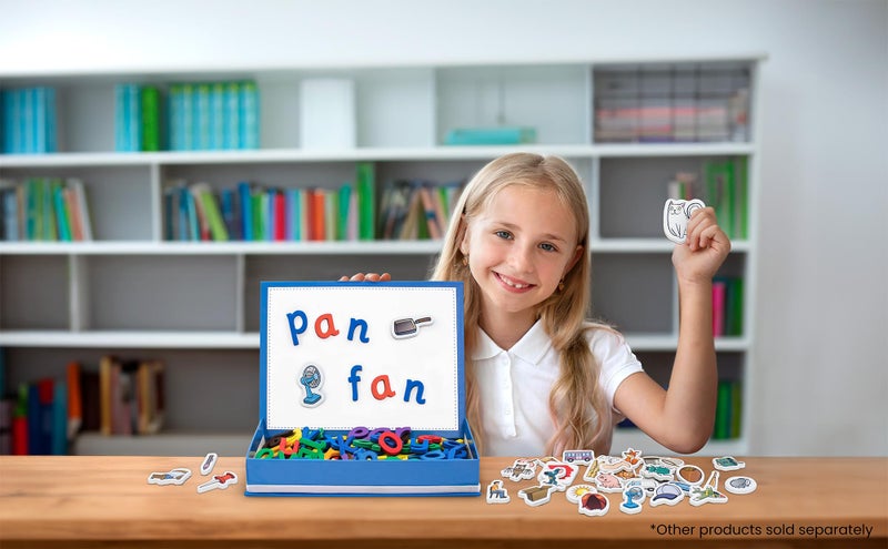 Junior Learning موارد مغناطيسية من جونيور ليرنينج JL641 كائنات CVC قوس قزح، متعددة الألوان، كبيرة - Image 2