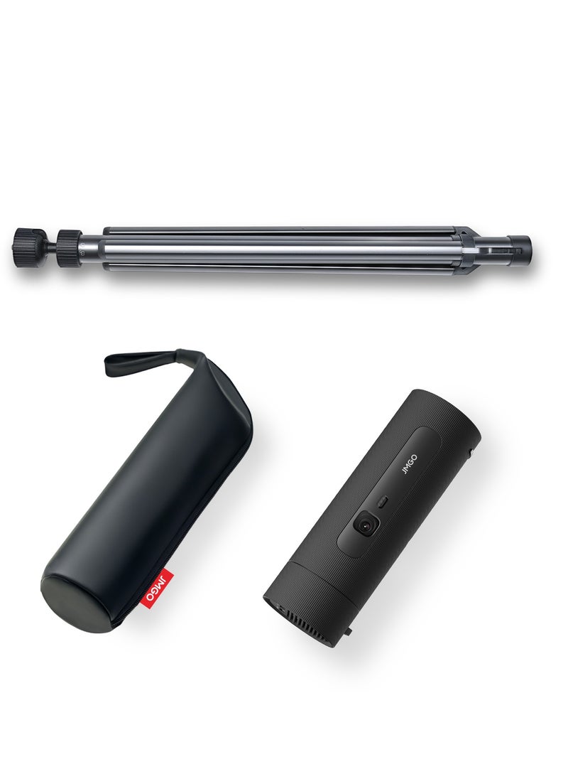 JMGO - PicoFlix Portable Smart Projector, Rotating Gimbal, 1080P FHD, Google TV, Netflix Licensed, 4.5H Battery, HDR10, 10W Speaker - Image 1