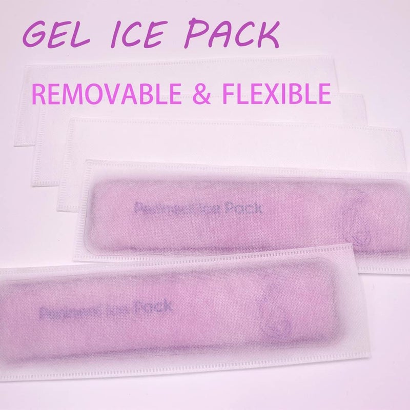 coldchill Reusable Perineal Ice Packs for Postpartum & Hemorrhoid Pain Relief, Hot & Cold Pack for Women After Pregnancy, 2 Ice Pack and 3 Non-Woven Cover. Purple - Image 3