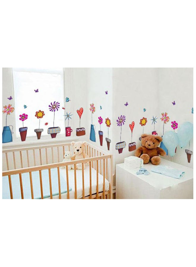 Voberry Flowers Insect erfly Wall Decal Stickers Multicolor 20X3X3cm - Image 2