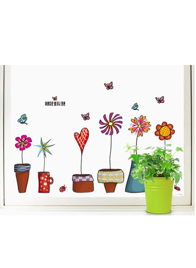 Voberry Flowers Insect erfly Wall Decal Stickers Multicolor 20X3X3cm - Image 1