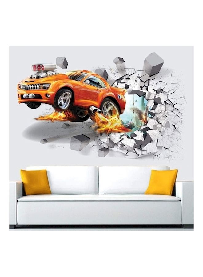 NIBEMINENT 3D Cartoon Car Wall Sticker - Image 1