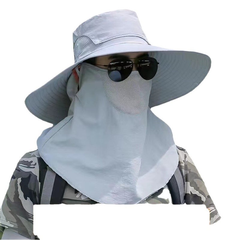الصيف الجديد أعلى قابلة للفصل الرجال واقي الشمس الصياد قبعة في الهواء الطلق كبيرة حافة الظلال الشمسية التنفس قبعة الصيد قبعة الشمس - Image 2