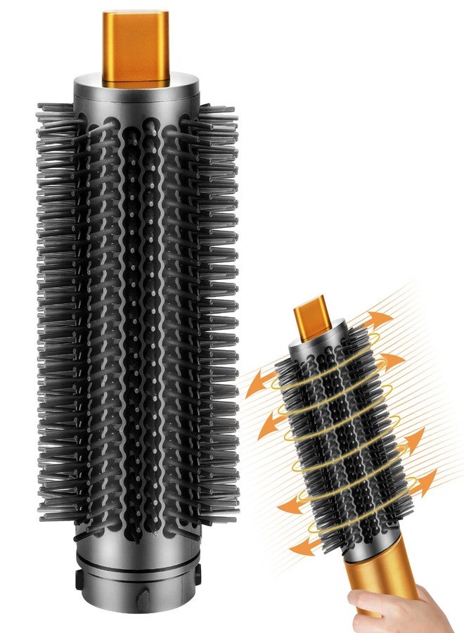 Liopif Upgraded Round Volumizing Brush Compatible with Dyson Airwrap Attachments,Round Brush Hair Accessories Compatible with Airwrap HS01/05/08 for Straighten Dry Curls Add Volume (Nickel/Copper) - Image 1