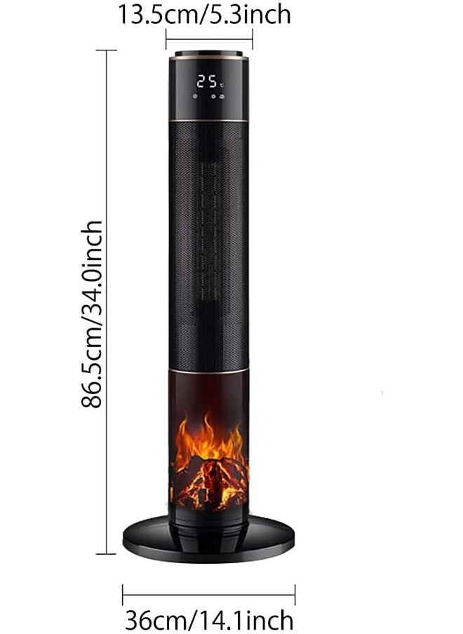 TOSCANA U - 2000 watt vertical electric heater with remote control - Image 1