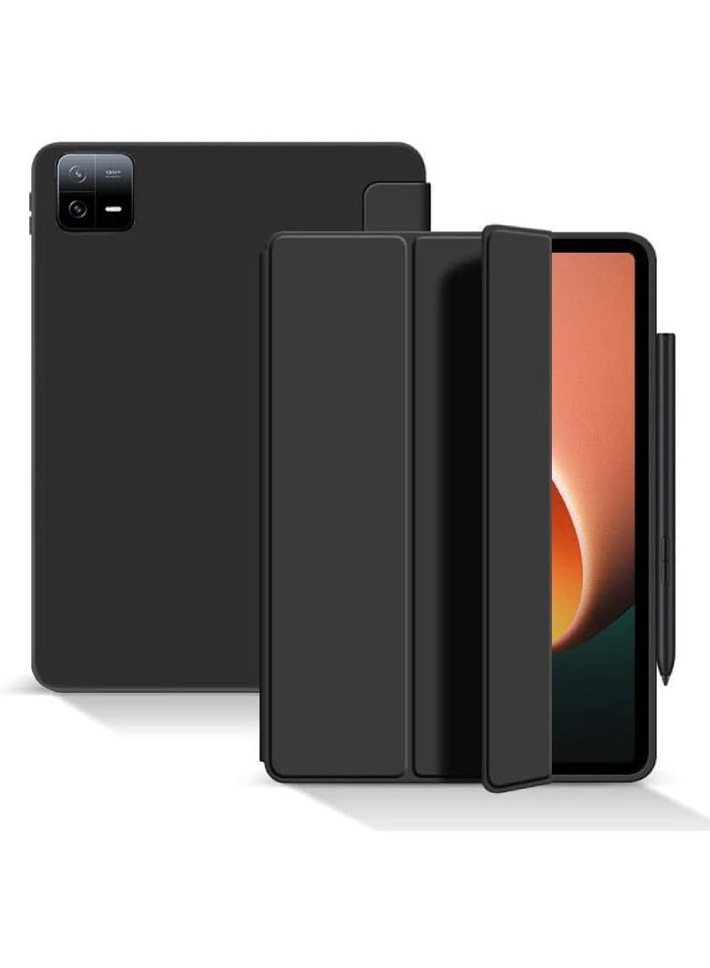 Rock Pow Case for Xiaomi Mi Pad 6/Mi Pad 6 Pro 11 Inch 2023 Trifold Slim Lightweight Shell Smart Protective Cover with Multi-Angle Stand Wake&sleep - Image 1