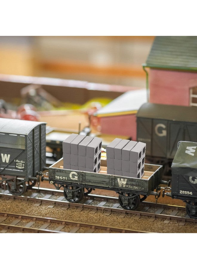 سيفانير 50 عبوة من قطع الطوب الصغيرة المصنوعة من الخرسانة بمقياس 1/12، إكسسوارات بيت الدمية الصغيرة لعيد الميلاد والحديقة والمطبخ والمناظر الطبيعية ونماذج المباني المعمارية والبناء والمكتب والألعاب واللوازم - Image 4