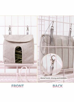 Excefore Rabbit hay Feeder Bag, Bunny Guinea, Hay Guinea Hay Feeder, Rabbit Feeder Fabric Bag Feeder Storage Bag  - Image 4