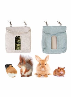Excefore Rabbit hay Feeder Bag, Bunny Guinea, Hay Guinea Hay Feeder, Rabbit Feeder Fabric Bag Feeder Storage Bag  - Image 1
