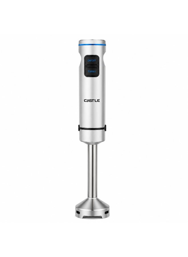 Castle Hand Blender 4-in-1 – 1200W, 800ml Beaker, 600ml Chopper, Whisk, Black/Silver – HBC1240 - Image 2