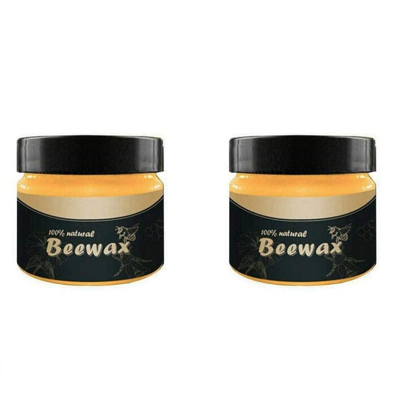 2 PCs Wood Seasoning Beewax - Traditional Beeswax Polish for Wood & Furniture - Image 1