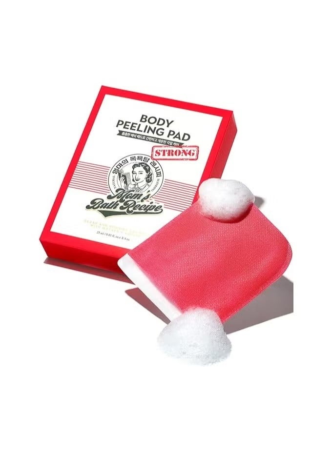 Moms Bath Recipe Mom's Bath Recipe Body Peeling Pad Strong 8 Sheets, All in One Bubble Body Wash & Scrub Gloves with Kelp & Biotics, Intense Exfoliating Mitts for Dead Skin Cells, Goosebumps and Scaly Skin,  - Image 1