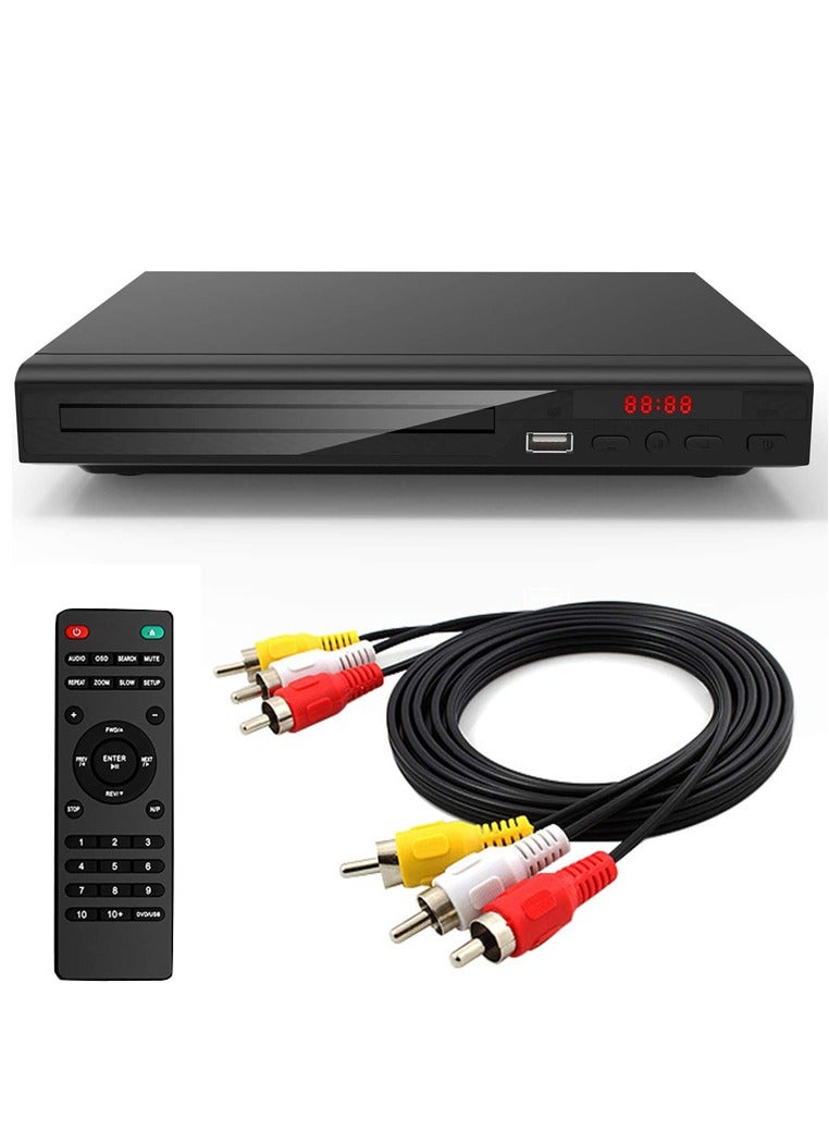 DVD Player Multi Region Full for Multimedia Digital TV Disc Home HDMI DVD Player High Definition Support U Disk CD/ EVD/ VCD Player with AV Output Microphone Stereo System (Black) - Image 5