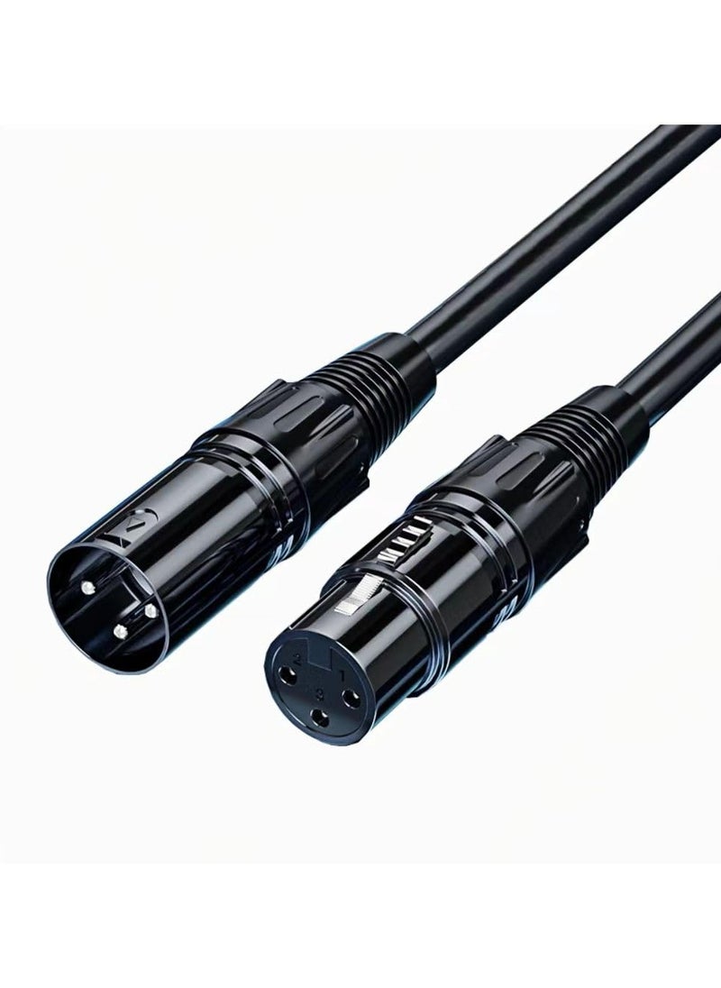 Generic XLR Cables, Microphone Cables (10 ft 4N OFC WIRE) XLR Male to XLR Female Balanced 3 PIN Mic Cables. Compatible with Preamps Speaker Systems and More, 6MM PVC Jacket, XLR Cable  - Image 1