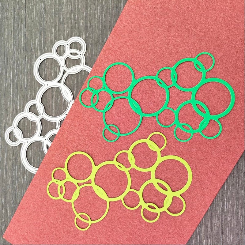 Edge Border Metal Cutting DiesMetal Bubble Frame Border Embossing Stencils Die Cuts for Paper Decoration Scrapboo Making Card DieCutting and Embossing Scrapbooking DieCuts