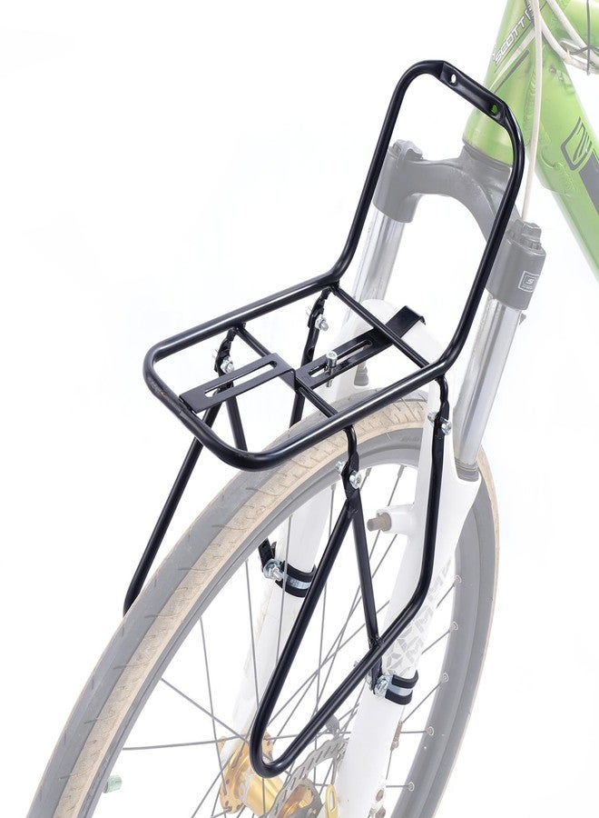 HOMEE Bicycle Front Rack, 15KG Capacity Bike Cargo Rack, Mountain Road Bike Cycling Equipment Stand Foot Stock for Cargo Luggage Picnic Carrier Rack - Image 1