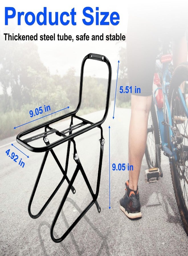 HOMEE Bicycle Front Rack, 15KG Capacity Bike Cargo Rack, Mountain Road Bike Cycling Equipment Stand Foot Stock for Cargo Luggage Picnic Carrier Rack - Image 2
