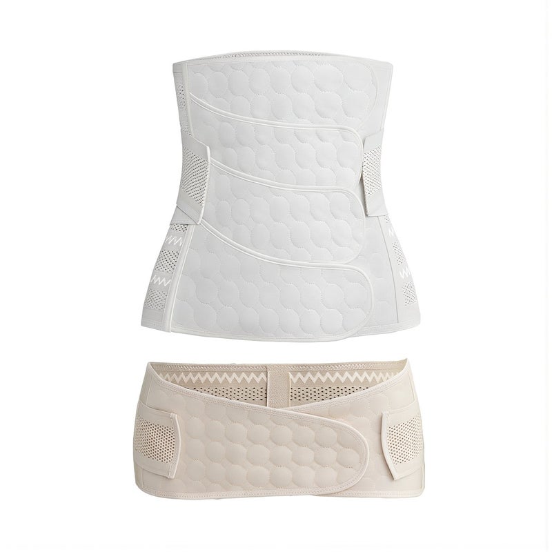 Postpartum Waist Trainer Pink M Everyday Wear for Workout Sleep Housework Full Set - Image 2