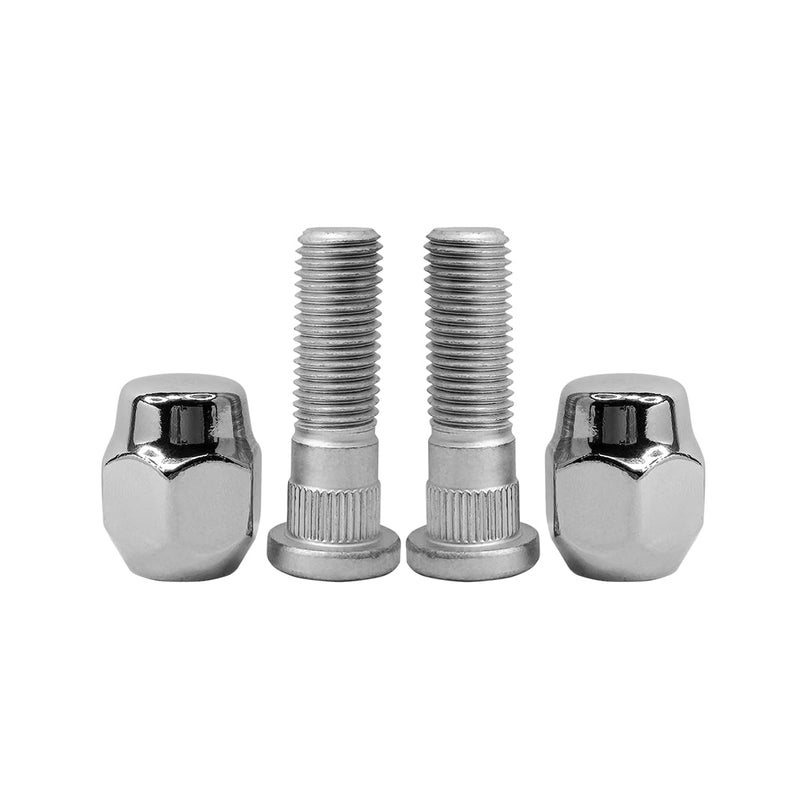 Mysttoo 4PCS M12x15 Chrome Wheel Lug Stud Nut Set Compatible with Mazda 2 Mazda 3 Mazda 5 Mazda 6 CX5 CX7 CX9 CX5 CX9 MPV MX5 Miata Protege RX7 RX8 B00237160B B00237160A