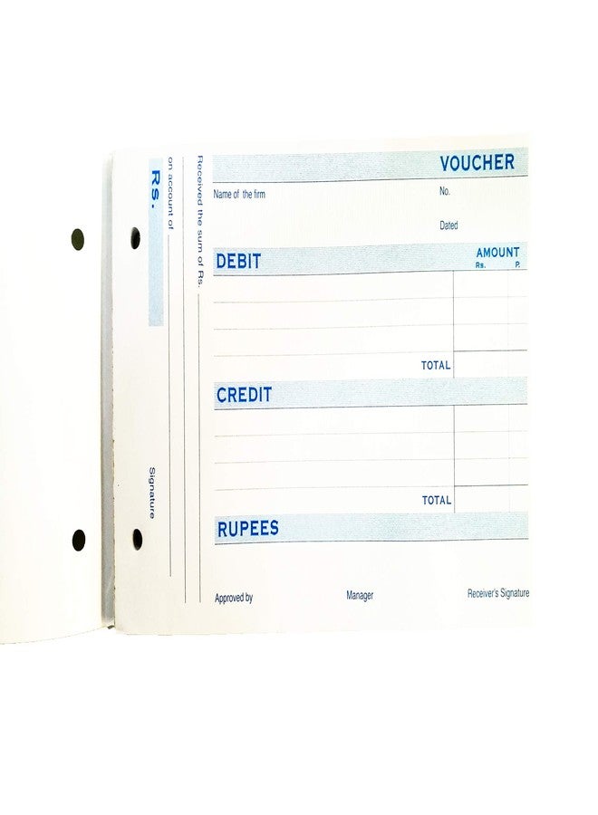 LRS Voucher Pad Prepunched - for Business, Institutes, Offices etc. - 80 Sheets - Elegant Design - 70 GSM Paper (Pack of 6) - Image 3