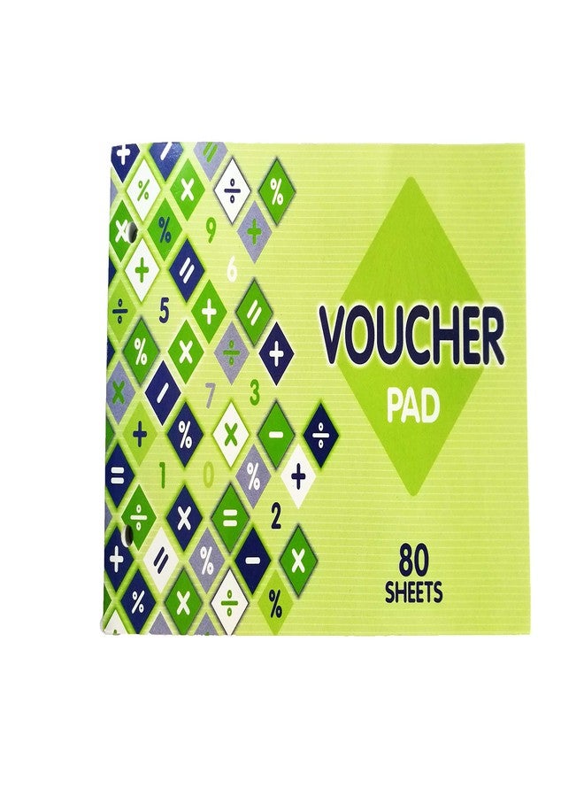LRS Voucher Pad Prepunched - for Business, Institutes, Offices etc. - 80 Sheets - Elegant Design - 70 GSM Paper (Pack of 6) - Image 1