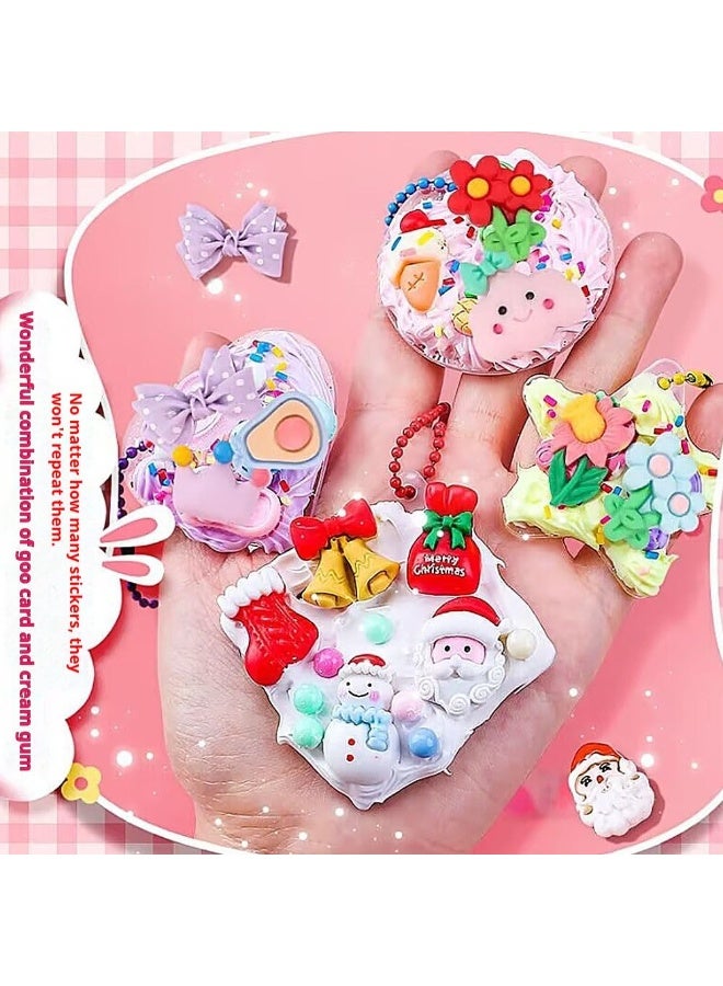 مجموعة الفن والحرف اليدوية للفتيات 5 6 7 8 9 10 11 12 سنة، مجموعة غراء كريمي للأطفال مع ملصق هدية عيد ميلاد للفتيات من سن 6 إلى 12 سنة - Image 4