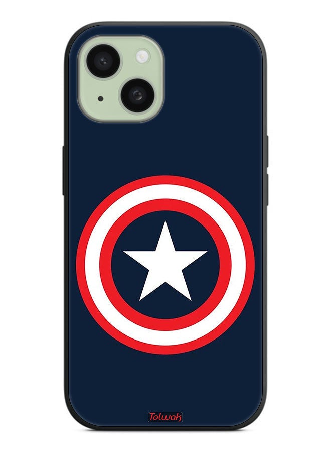 Tolwak Apple iPhone 15 Plus Protective Case Cover Captain America - Image 2