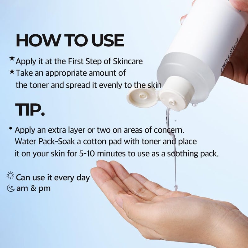 Fabyou تونر دعم الحاجز سيراميد بانثينول 10.14 أونصة سائلة - تونر مرطب للوجه للبشرة الحساسة، إصلاح الحاجز وتهدئة مع 8 أنواع من حمض الهيالورونيك، العناية بالبشرة الكورية - Image 5