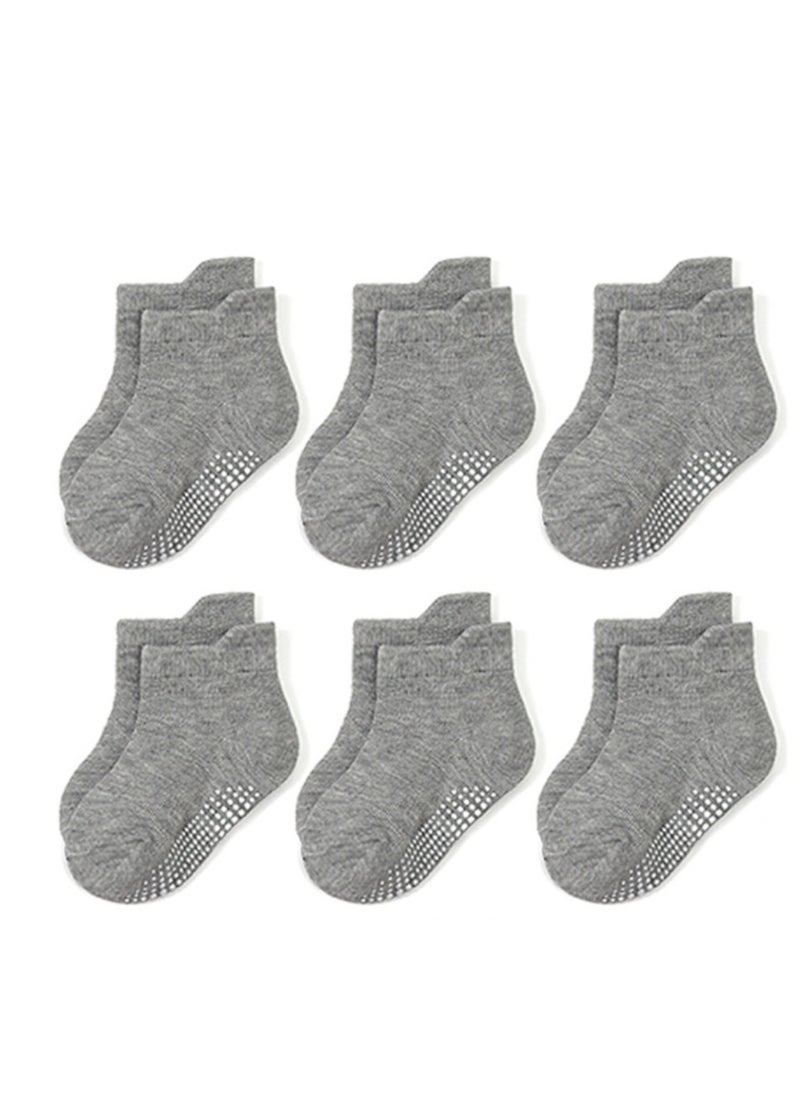 Generic Children's Floor Socks Baby Non-Slip Socks 6 Pairs  - Image 1