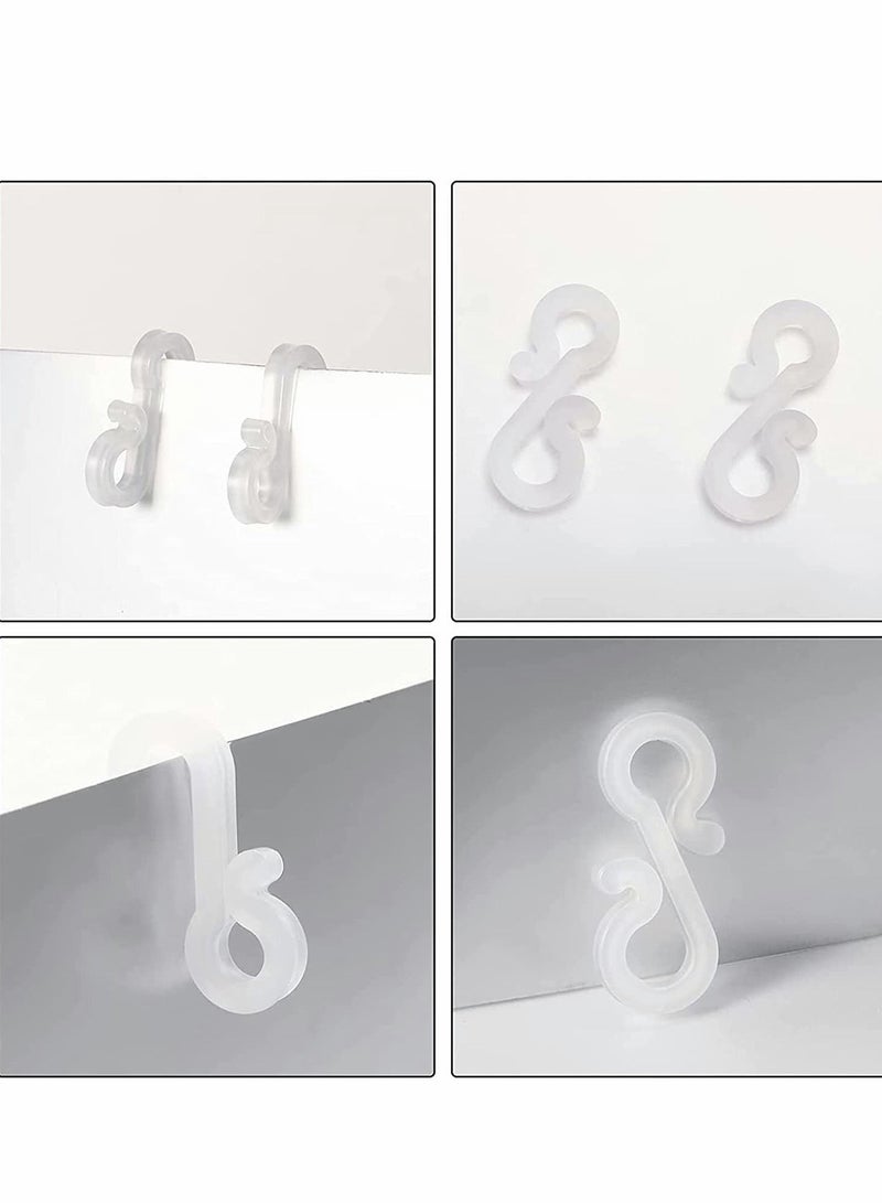 Excefore Plastic Outdoor Lights Hooks Clips for String Lights Reusable S Hanging Outdoor Light Hooks Outdoor Light Hooks for Day Festival Outside Decorative - Image 3