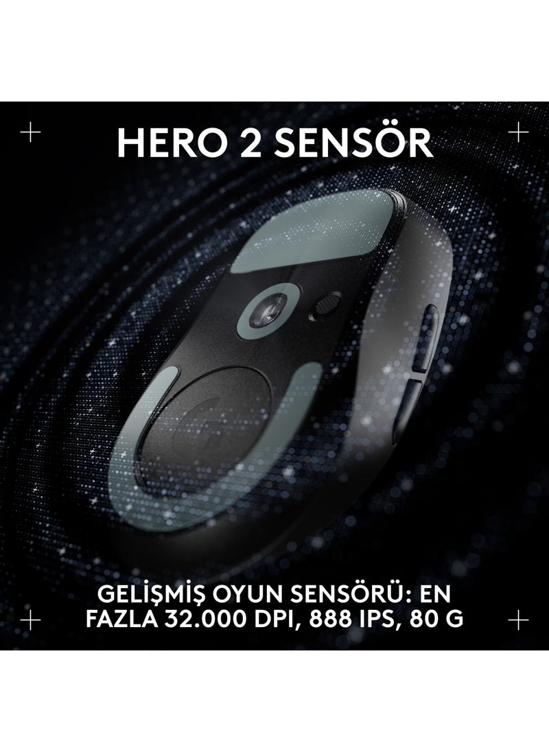 Logitech G Pro x Superlight 2 Dex Lightspeed Hero 2 32K DPI Sensor Wireless Gaming Mouse for PC/Mac, Black  - Image 5