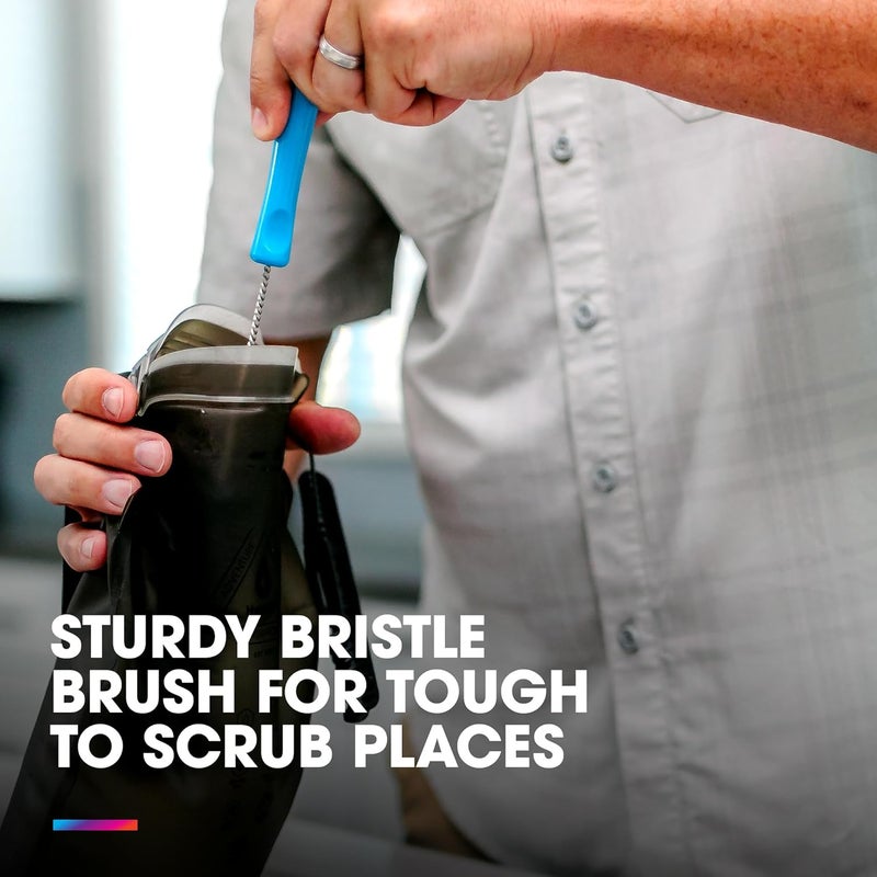 Hydrapak طقم تنظيف معدات هيدرا باك - مجموعة فرشاة أنبوب سلكية وفرشاة شعيرات طويلة خالية من BPA و PVC لتنظيف خزانات الترطيب وحاويات المياه - Image 4