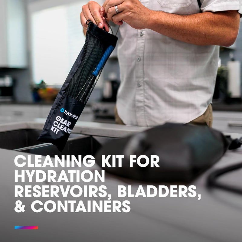 Hydrapak طقم تنظيف معدات هيدرا باك - مجموعة فرشاة أنبوب سلكية وفرشاة شعيرات طويلة خالية من BPA و PVC لتنظيف خزانات الترطيب وحاويات المياه - Image 2