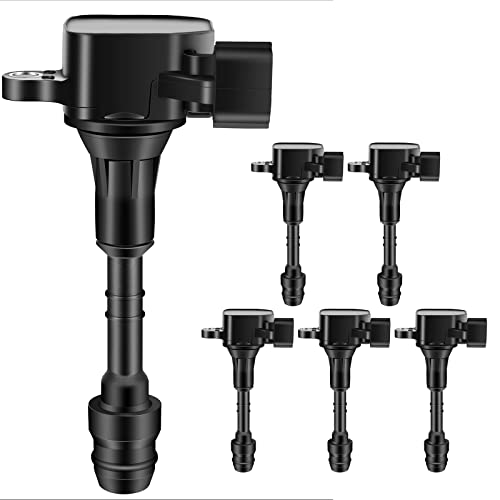OCPTY Set of 6 Ignition Coils Pack Compatible with OE UF401 C1439 5C1430 Fit for Nissan 350Z for Infiniti M35/FX35 3.5L 2003-2008 - Image 1