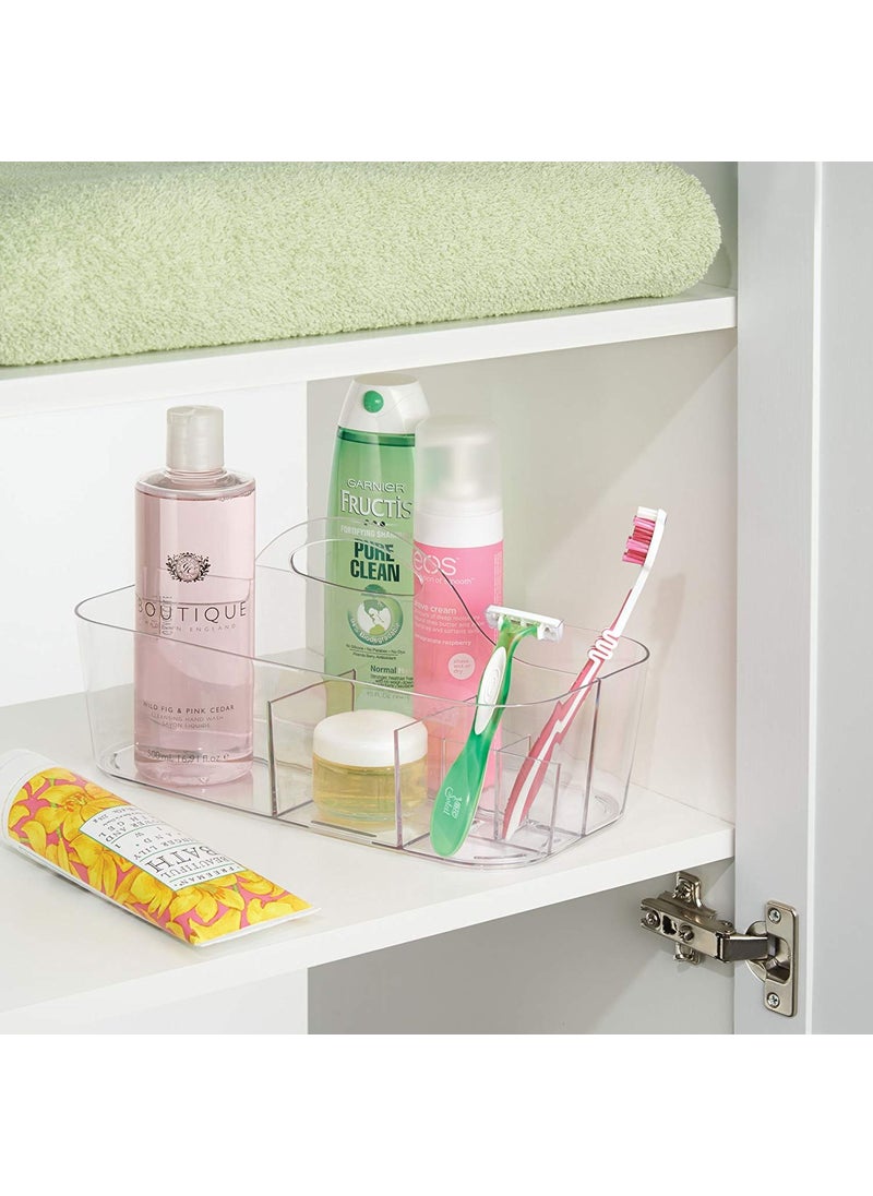 InterDesign InterDesign Clarity Cosmetic Organizer Tote for Vanity Cabinet to Hold Makeup, Beauty Products, Clear, Small Tote  - Image 3