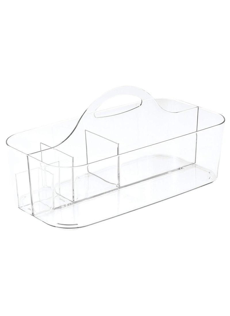 InterDesign InterDesign Clarity Cosmetic Organizer Tote for Vanity Cabinet to Hold Makeup, Beauty Products, Clear, Small Tote  - Image 4
