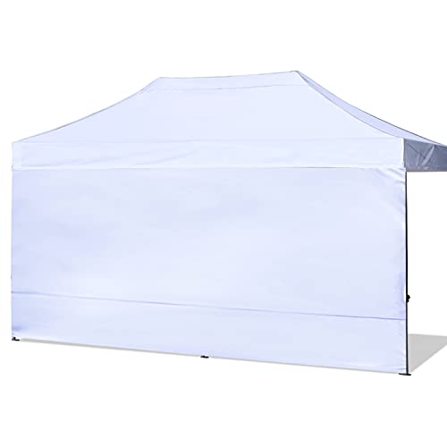 ABCCANOPY Instant Canopy SunWall 10x20 FT, 1 Pack Sidewall Only, No Frame or Top, White - Image 1