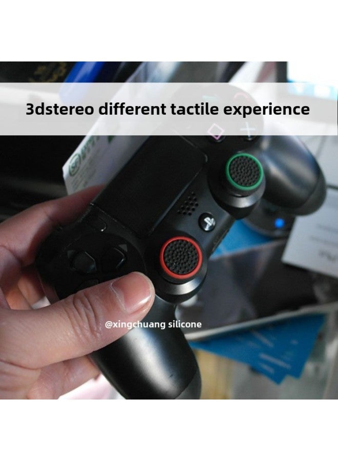 PS5 Luminous Rocker Cap PS4 XBO Xone Two-color Silicone Collar Mushroom Head Gamepad Key Cap-Product Color:Red Bottom/Basket - Image 4