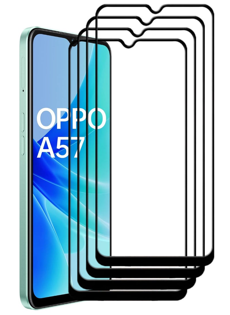 ACLIX 4 Pieces Antistatic ESD Dustproof Premium Quality High Definition Tempered Glass Screen Protector Designed For Oppo A57 - Image 1