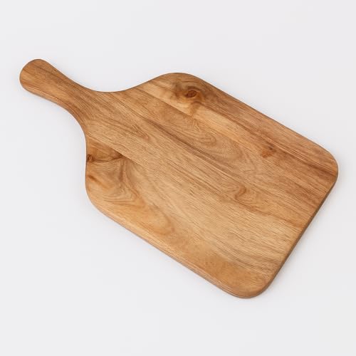 Kundi Wooden Chopping Board/Cutting/Serving Platter for Kitchen Vegetables, Fruits & Cheese | Natural Acacia Wood | 42 x 18 x 1.5 cm | Handcrafted - Image 2